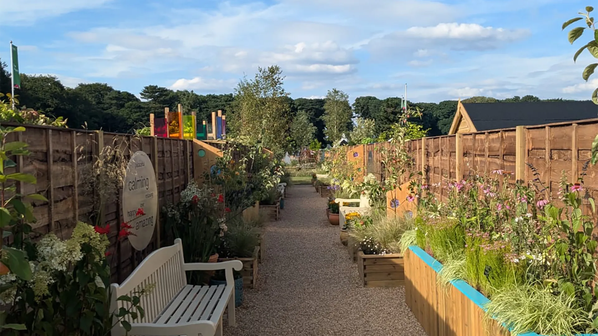 A picture of the show garden